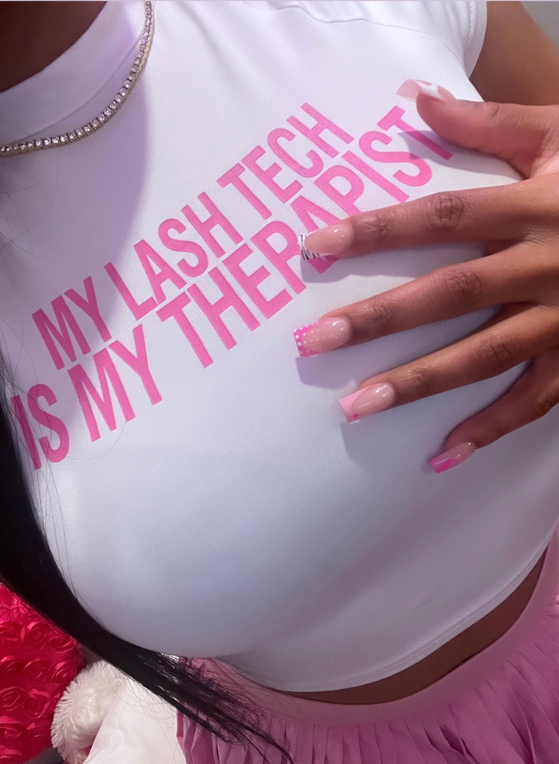 My Lash Tech is my Therapist Crop Top