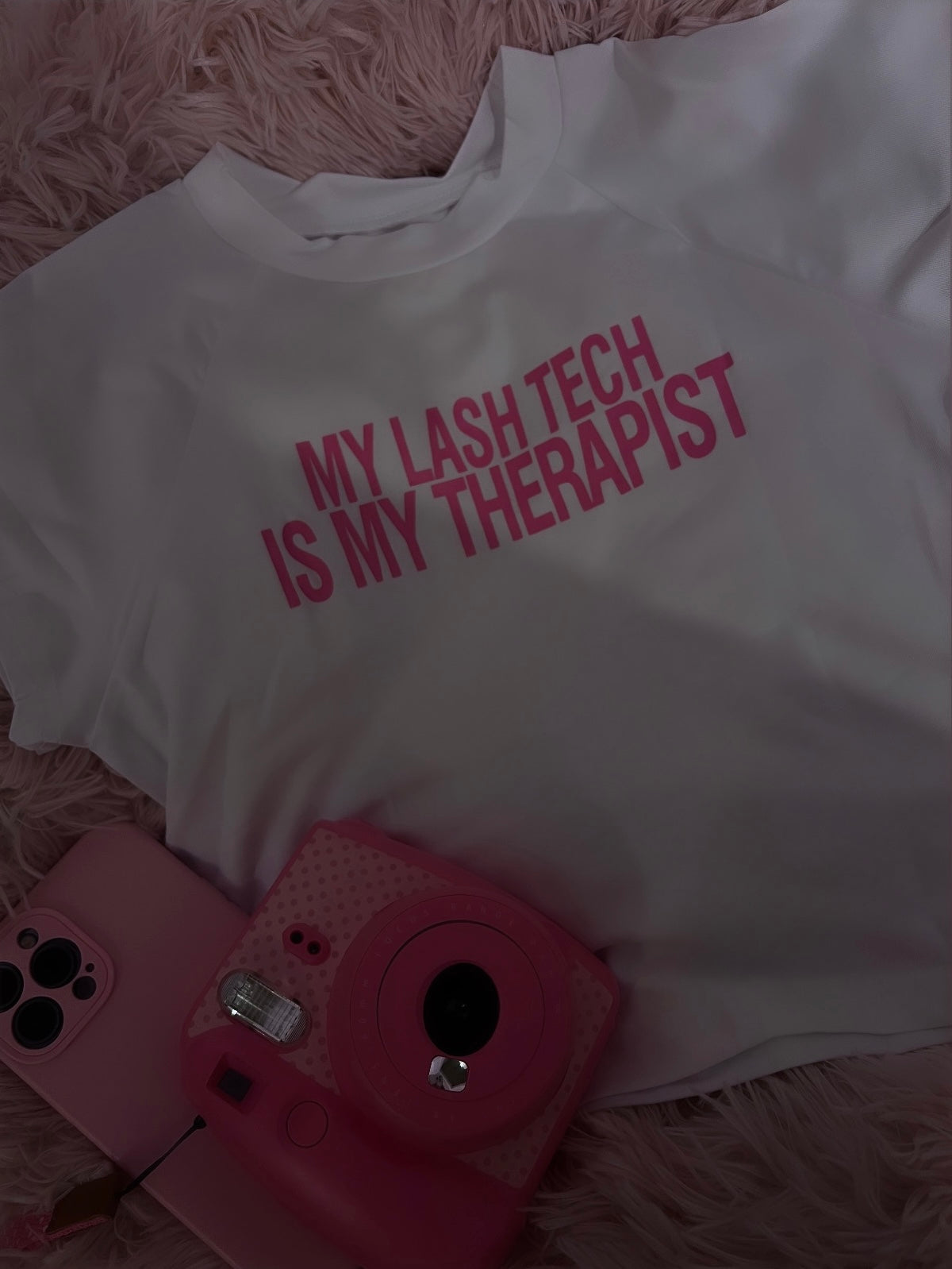 My Lash Tech is my Therapist Crop Top